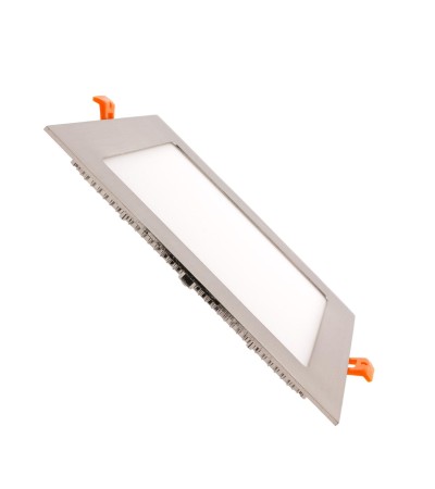 Dalle LED 18W Carrée Extra-Plate Coupe 205x205mm Argentée - 1196 - vue 8