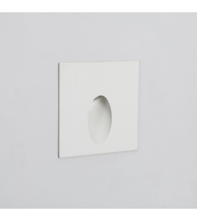 Balise Extérieure Murale LED Encastrable 3W Carrée Ellis Blanche - 87845 - vue 3