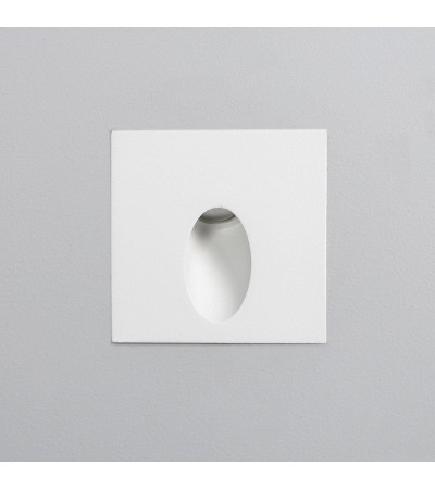 Balise Extérieure Murale LED Encastrable 3W Carrée Ellis Blanche - 87845 - vue 5