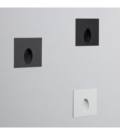 Balise Extérieure Murale LED Encastrable 3W Carrée Ellis Blanche - 87845 - vue 8