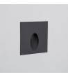 Balise Extérieure Murale LED Encastrable 3W Carrée en Aluminium Ellis Grise - 87849 - vue 1