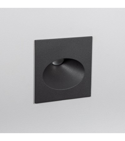 Balise Extérieure Murale LED Encastrable 3W Coney Grise - 87810 - vue 3