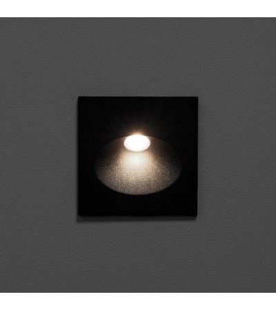 Balise Extérieure Murale LED Encastrable 3W Coney Grise - 87810 - vue 4