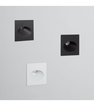 Balise Extérieure Murale LED Encastrable 3W Coney Grise - 87810 - vue 8