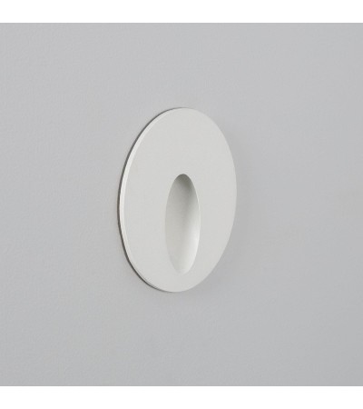 Balise Extérieure Murale LED Encastrable 3W Ronde Blanche en Aluminium Boiler - 87831 - vue 1