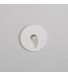 Balise Extérieure Murale LED Encastrable 3W Ronde Blanche en Aluminium Boiler - 87831 - vue 5