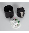 Balise Extérieure Murale LED Encastrable 3W Ronde Blanche en Aluminium Boiler - 87831 - vue 7