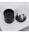 Balise Extérieure Murale LED Encastrable 3W Ronde en Aluminium Boiler Grise - 87840 - vue 6