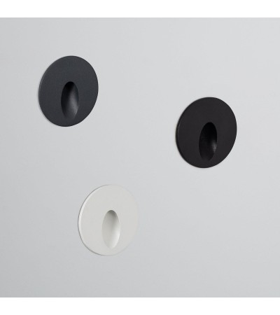 Balise Extérieure Murale LED Encastrable 3W Ronde en Aluminium Boiler Grise - 87840 - vue 7