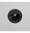 Balise Extérieure Murale LED Encastrable 3W Ronde Coney Noire - 87819 - vue 5