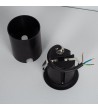 Balise Extérieure Murale LED Encastrable 3W Ronde Coney Noire - 87819 - vue 7