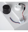 Balise Extérieure Murale LED Encastrable 3W Ronde Occulare Blanche - 87691 - vue 6