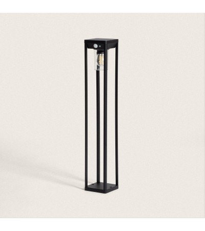 Balise Extérieure sur Pied Solaire 2W 60cm Aluminium avec Détecteur de Mouvement Devah