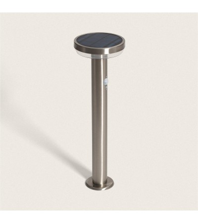 Balise Extérieure sur Pied Solaire LED 5W 50cm Aluminium avec Détecteur de Mouvement Barton