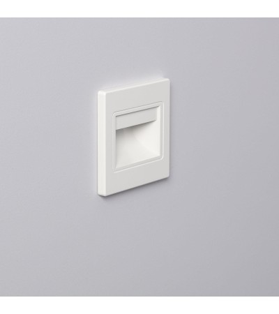 Balise LED 1.5W Encastrable au Mur Randy Blanche