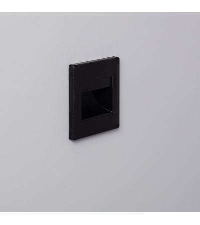 Balise LED 1.5W Encastrable au Mur Randy Noire