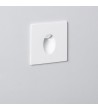 Balise LED 1W Encastrable au Mur Carrée Blanche Adam - 86029 - vue 3