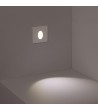 Balise LED 1W Encastrable au Mur Carrée Blanche Adam - 86029 - vue 4