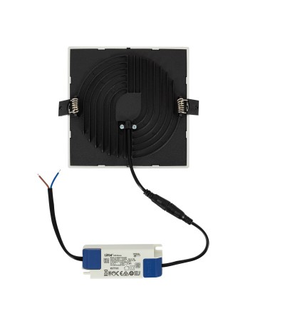 Dalle LED CarréeHigh Lumen 16W LIFUD Silver Coupe Ø135mm - 79282 - vue 8