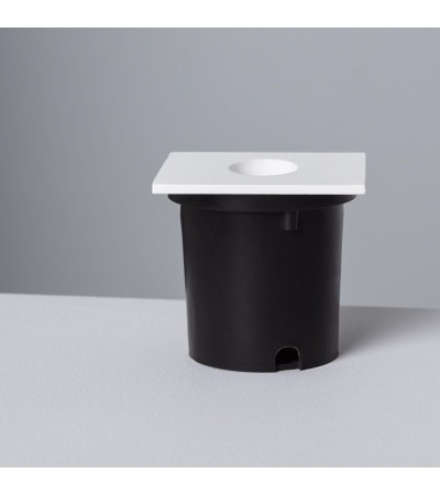 Balise LED 1W Encastrable au Mur Carrée Blanche Adam - 86029 - vue 7