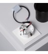 Balise LED 1W Encastrable au Mur Carrée Blanche Adam - 86029 - vue 8