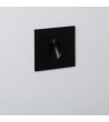Balise LED 1W Encastrable au Mur Carrée Noire Adam - 86035 - vue 1