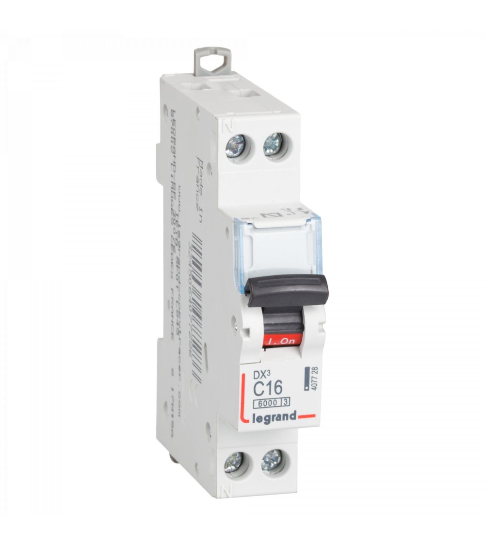 Disjoncteur Automatique DX³ Tertiaire 1P+N Courbe C 10kA 10-32A LEGRAND 407726 - 79782 - vue 3