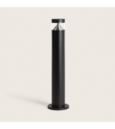 Balise LED Extérieur 5W en Saillie sur Pied 50cm Acier Inoxydable Inti Inox Noire