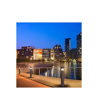 Balise LED Extérieure 17.4W en Saillie sur Pied 90cm Gea Wall Washer Big LEDS-C4 55-E056-DC-CL - 72791 - vue 2