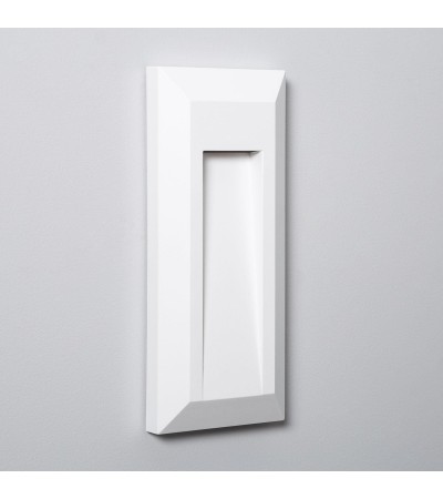 Balise LED Extérieure 1W en Saillie au Mur Rectangulaire Gisli Blanche
