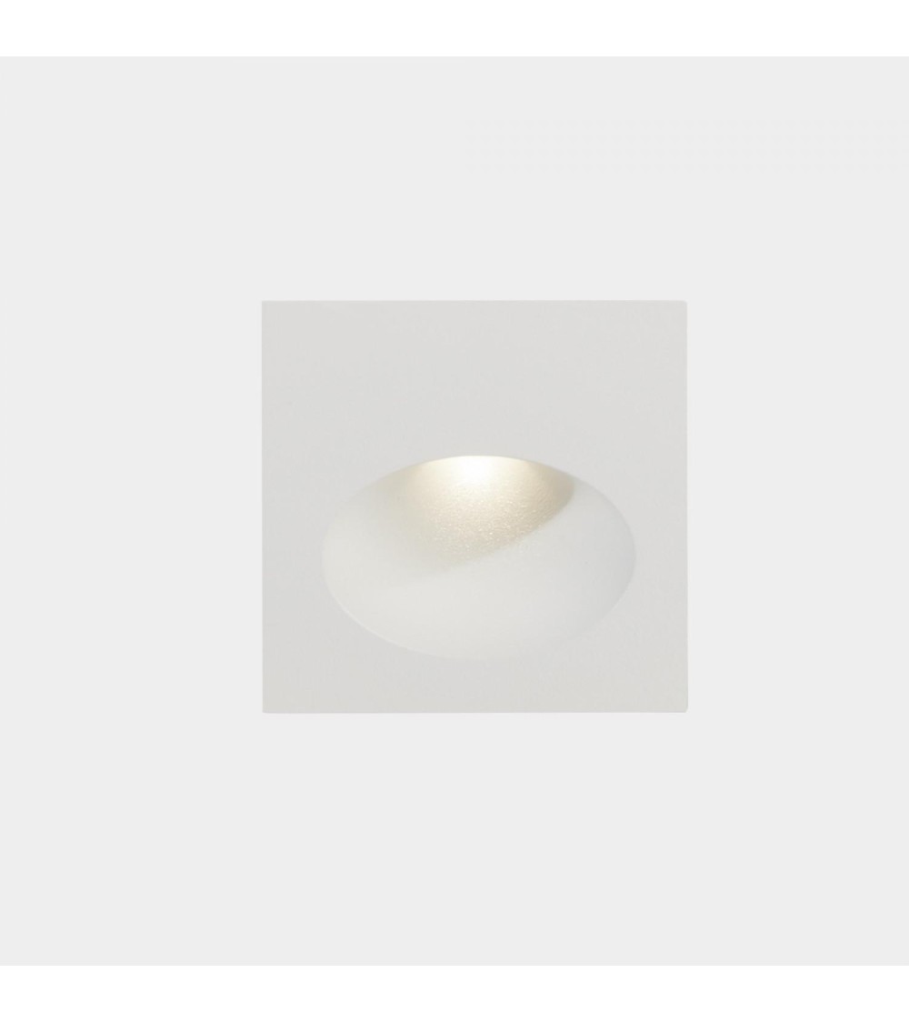 Balise LED Extérieure 2.2W Encastrable au Mur Bat Square Oval LEDS-C4 05-E016-14-CK - 87558 - vue 1