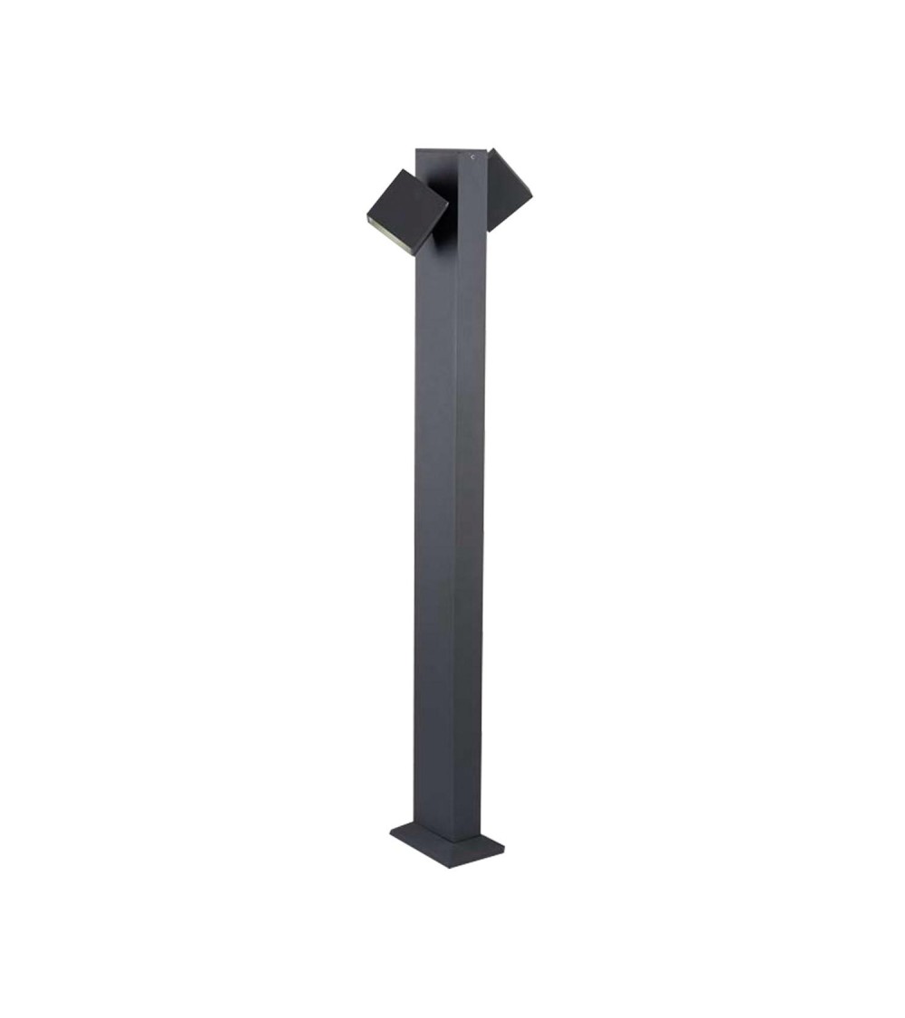Balise LED Extérieure 22W en Saillie sur pied 100cm Cubus Bollard LEDS-C4 55-9944-Z5-CL - 69913 - vue 1