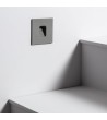 Balise LED Extérieure 2W Encastrable au Mur Carrée Grasset Grise - 87274 - vue 1