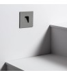 Balise LED Extérieure 2W Encastrable au Mur Carrée Grasset Grise - 87274 - vue 3