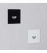 Balise Murale Extérieure LED 2W Encastrable Aluminium Carrée Noire Guell - 87232 - vue 8