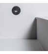 Balise Murale Extérieure LED 2W Encastrable Aluminium Ronde Noir Guell - 87218 - vue 6