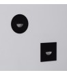 Balise Murale Extérieure LED 2W Encastrable Aluminium Ronde Noir Guell - 87218 - vue 8