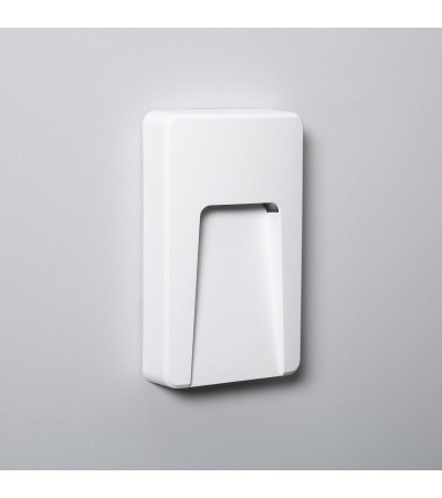 Balise LED Extérieure 3W En Saillie au Mur Rectangulaire Joy Blanche - 88324 - vue 3