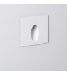 Balise LED Extérieure 3W Encastrable au Mur Carée Bombée Olite Blanche - 87761 - vue 3