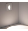Balise LED Extérieure 3W Encastrable au Mur Carée Bombée Olite Blanche - 87761 - vue 4