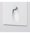 Balise LED Extérieure 3W Encastrable au Mur Carée Bombée Olite Blanche - 87761 - vue 5