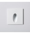 Balise LED Extérieure 3W Encastrable au Mur Carée Bombée Olite Blanche - 87761 - vue 6