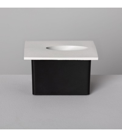 Balise LED Extérieure 3W Encastrable au Mur Carée Bombée Olite Blanche - 87761 - vue 7