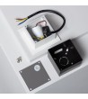 Balise LED Extérieure 3W Encastrable au Mur Carée Bombée Olite Blanche - 87761 - vue 8