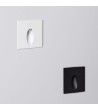 Balise LED Extérieure 3W Encastrable au Mur Carée Bombée Wabi Noire - 87756 - vue 2