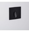 Balise LED Extérieure 3W Encastrable au Mur Carée Bombée Wabi Noire - 87756 - vue 3