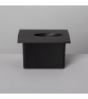 Balise LED Extérieure 3W Encastrable au Mur Carée Bombée Wabi Noire - 87756 - vue 8