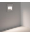 Balise LED Extérieure 3W Encastrable au Mur Carrée Olite Blanche - 87716 - vue 4