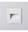 Balise LED Extérieure 3W Encastrable au Mur Carrée Olite Blanche - 87716 - vue 6