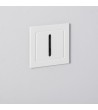 Balise LED Extérieure 3W Encastrable au Mur Wabi Linéaire Blanche - 87740 - vue 1